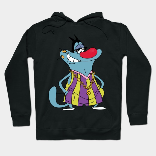 Thug Oggy T-shirt design Hoodie by Vectraphix